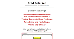 Desktop Screenshot of bradpetersen.com