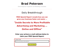 Tablet Screenshot of bradpetersen.com